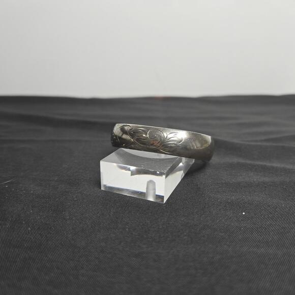 Smibo Norway Sterling Silver Engraved Cuff Bracelet Vintage Scandinavian - Picture 2 of 9